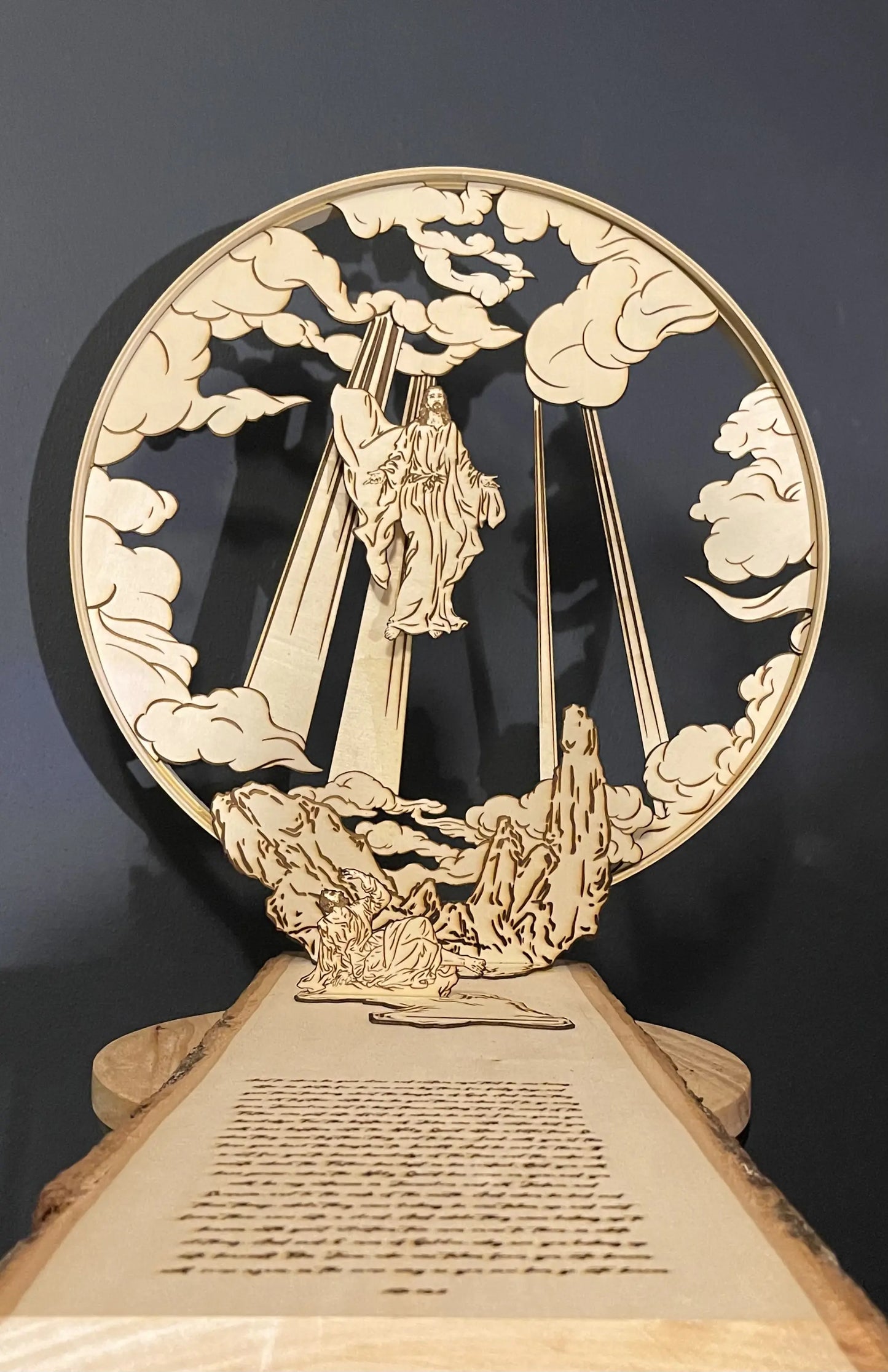 手工聖經木雕作品1